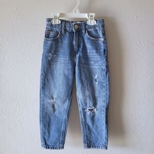 Zara Kids Distressed Straight Leg Jeans - Size 6 (116cm)